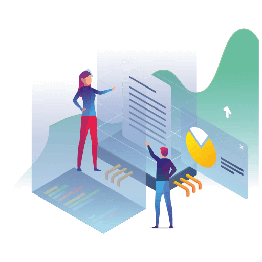 Interface digital com métricas e análise de resultados de pesquisa SEO.